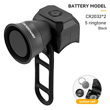 🚴🔔 Ηλεκτρονική Κόρνα Ποδηλάτου – Mini USB Επαναφορτιζόμενη, Αδιάβροχη & Ιδανική για Παιδιά & Ενήλικες 🚦✨