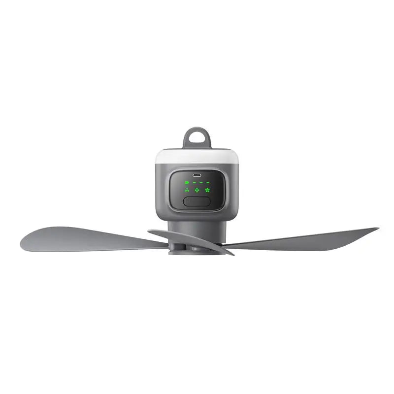 🏕️🌬️ 12000mAh Portable Ceiling Camping Fan με LED & Remote Control