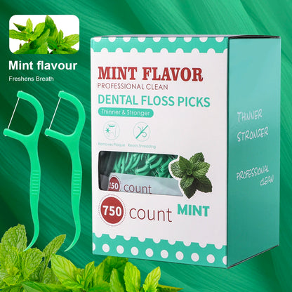 🌿🦷 Mint Dental Floss Stick – Οδοντικό Νήμα με Γεύση Μέντας για Βαθύ Καθαρισμό