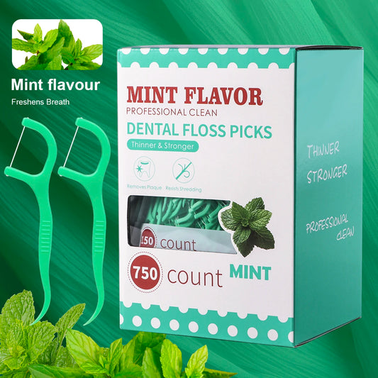 🌿🦷 Mint Dental Floss Stick – Οδοντικό Νήμα με Γεύση Μέντας για Βαθύ Καθαρισμό