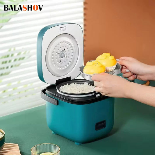 🍚✨ Mini Rice Cooker 1.2L 🚀 (Για 1-2 άτομα – EU Plug)
