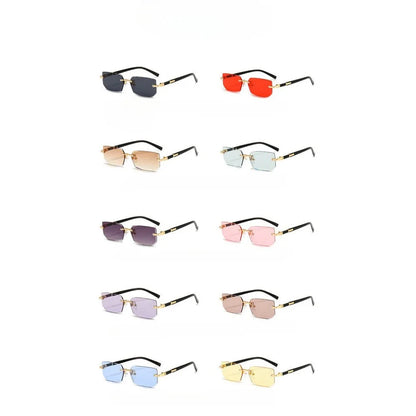 🕶️🌊 Retro Korean Γυαλιά Ηλίου – Frameless Gradient Shades ✨ UV400 Προστασία για Παραλία, Οδήγηση & Ταξίδια