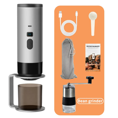 ☕🚀 Wireless Portable Coffee Machine – 3 σε 1 Espresso Maker με Digital Display 🚀☕