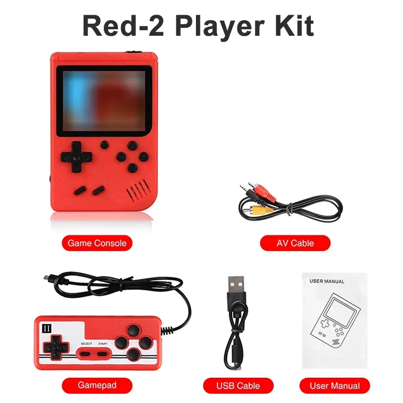 Retro Mini Console 🎮 | 8-Bit Handheld 🕹️ | 400 Built-in Games 💾 | AV Out 📺 | Gameboy Style 🔄