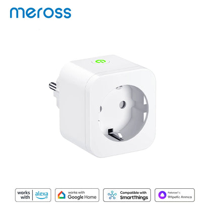 Meross 16A EU Smart Plug Wi-Fi με Energy Monitoring & Bluetooth Setup