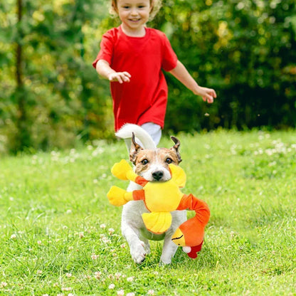 Screaming Chicken Dog Toy 🐔🔊 | Plush & Squeaky 🧸 | Bite-Resistant Chew Toy 💪 | For Puppies & Small Dogs 🐶