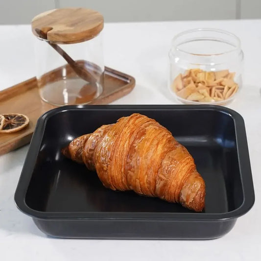 🍞 Αντικολλητικό Ορθογώνιο Ταψί Ψησίματος από Carbon Steel – Ιδανικό για Ψωμί, Κέικ, Τοστ & Ζαχαροπλαστική | Teflon Coating