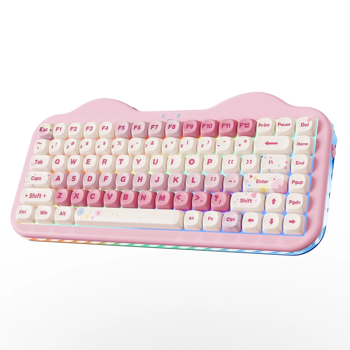 YUNZII C75 Pink Wireless Mechanical Keyboard Το απόλυτο 75% custom keyboard με creamy αίσθηση πληκτρολόγησης