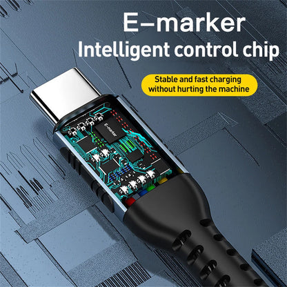 USB-C σε USB-C Καλώδιο Φόρτισης PD 100W (5A) – Ultra Fast Charge για Laptop & Smartphone