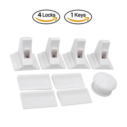 👶🔒 Baby Safety Lock – Αόρατη Μαγνητική Κλειδαριά για Συρτάρια & Ντουλάπια 🎯