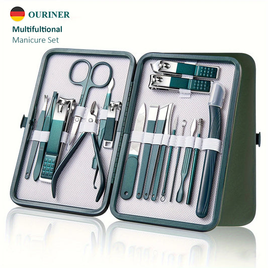 ✨ Professional Nail Care Kit – 7/10/12/18 PCS Manicure & Pedicure Set with Travel Case