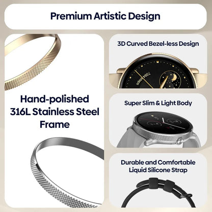 Zeblaze GTR 3 Pro Smartwatch – AMOLED 1.43’’ | Κλήσεις από το Ρολόι | Ανοξείδωτο Ατσάλι 316L