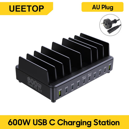 ⚡🔌 Ueetop 600W Multi USB Fast Charger – 10 Θύρες GaN PD 3.1 Charging Station ⚡