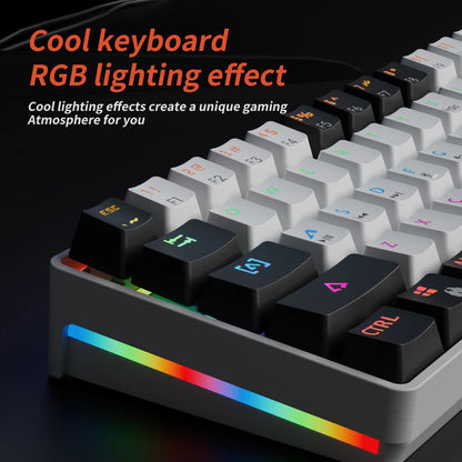 🎮⌨️ MUCAI MK61 RGB Gaming Mechanical Keyboard – 61 Πλήκτρα, Red Switches, Hot-Swappable Ιδανικό για gamers που θέλουν compact μέγεθος, φωτισμό RGB & εξαιρετική αίσθηση πληκτρολόγησης!