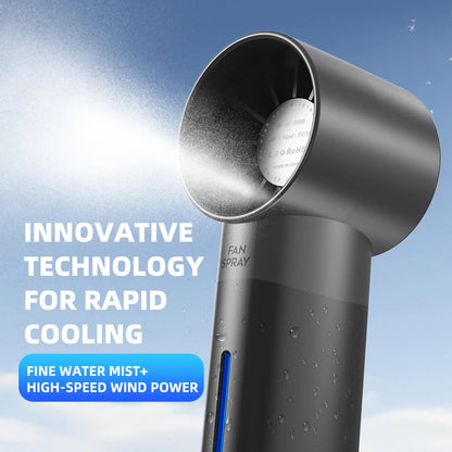 🌬️💧 Xiaomi Summer Portable Humidifier Fan – Δροσιά & Ενυδάτωση παντού! 💧🌬️  2-in-1 Spray Fan & Humidifier