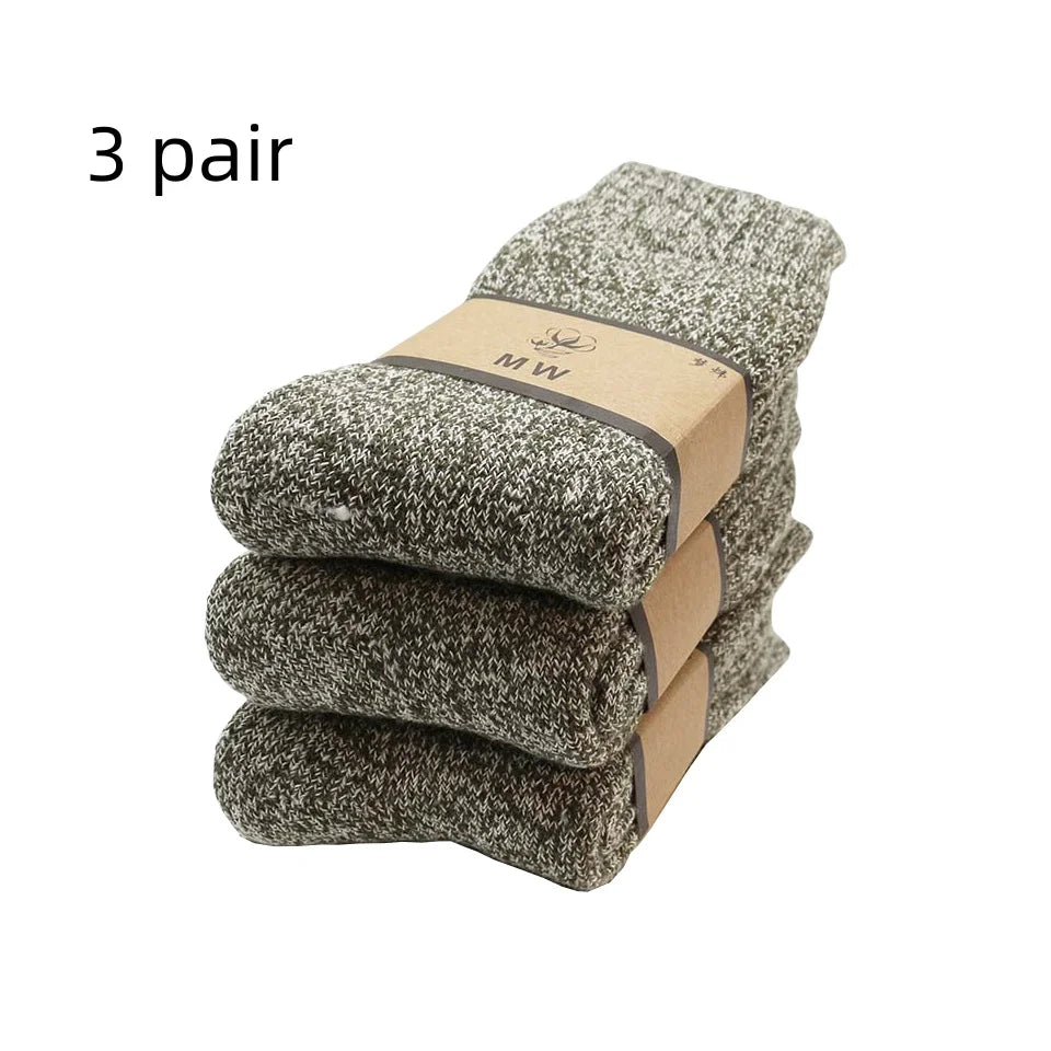 🧦❄️ Ανδρικές Χειμερινές Κάλτσες Merino Wool – Extra Ζεστές & Αντιπαγωτικές (3 Ζευγάρια)