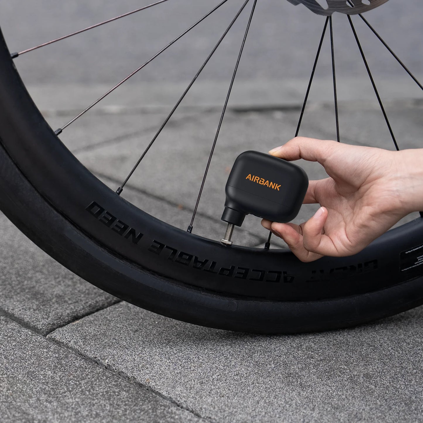 🚴‍♂️💨 AIRBANK AS100 Mini Portable Bicycle Pump – Rechargeable Air Inflator 100PSI