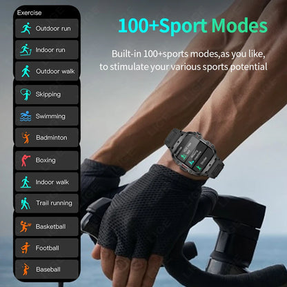 🛡️ LIGE 2025 Outdoor Military Smartwatch – Η απόλυτη ισχύς στον καρπό σου! 🛡️