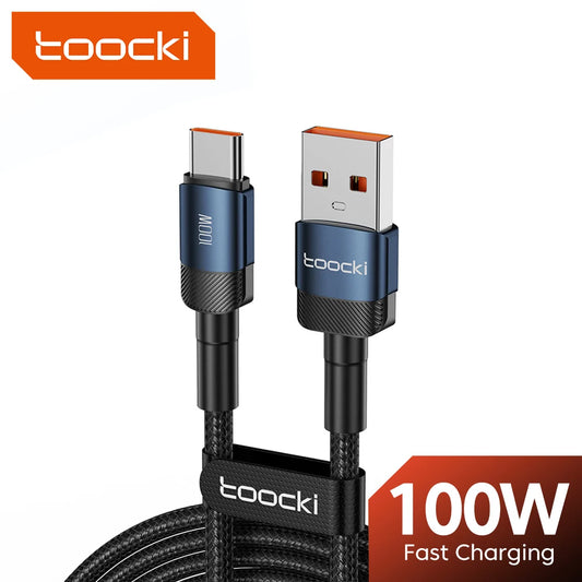 ⚡🔌 Toocki 6A USB to Type-C Cable – PD 100W Ταχεία Φόρτιση & Data Sync 🎯