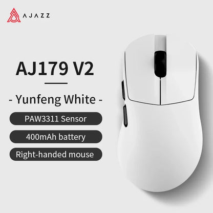 🖱️🔥 AJAZZ AJ179 V2 / V2 MAX Wireless Gaming Mouse – 12.000 DPI | PAW3311 | Magnetic Charging Base 🎮✨