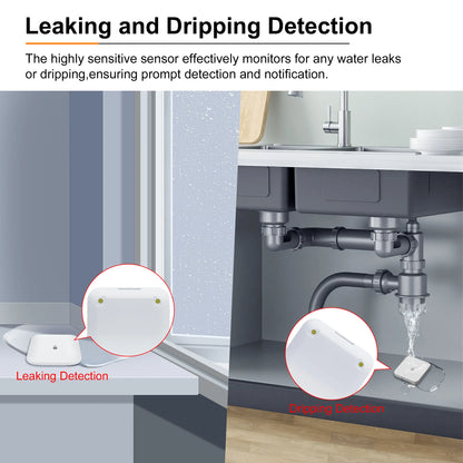 💧 GIRIER ZigBee 3.0 Water Leak Sensor | Ανιχνευτής Διαρροής Νερού | IP66 Αδιάβροχος | Smart Home Security