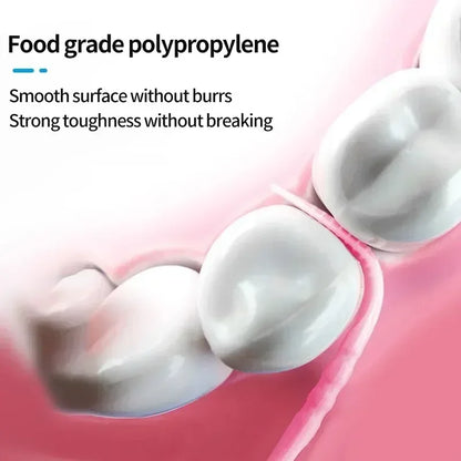 🦷✨ Portable Ultra Fine Toothpick – Διπλής Κεφαλής Οδοντογλυφίδες σε Οικογενειακή Συσκευασία (200τμχ) 🎯