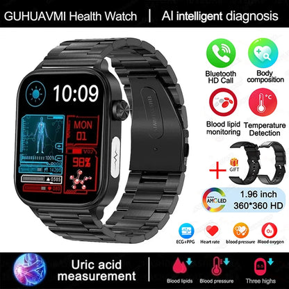 Smart Watch ECG + PPG – Προηγμένο Ρολόι Υγείας & Ευεξίας για Γυναίκες