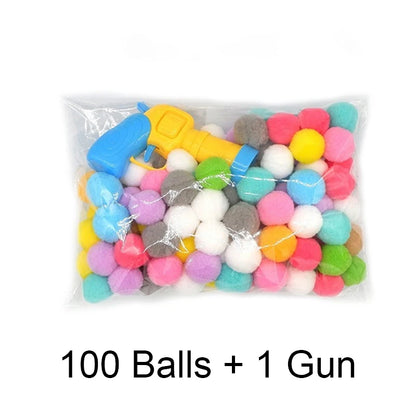 Cat Plush Ball Shooter 🐱🔫 | Silent Shooting Game 🎯 | Anti-Stress Fun 😻 | Soft Balls Included 🧸 | Interactive Cat Toy ✅