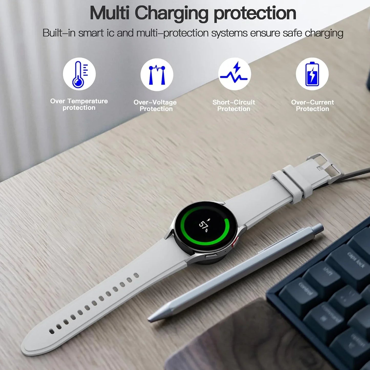 ⚡⌚ Magnetic Wireless Charger 🚀 (USB-A/Type-C – Galaxy Watch Series)