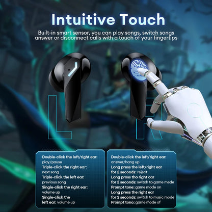 🎧 Lenovo XT53 Ασύρματα Bluetooth 5.4 Earbuds – Gaming Mode, LED Display & Αυτονομία έως 26 Ώρες