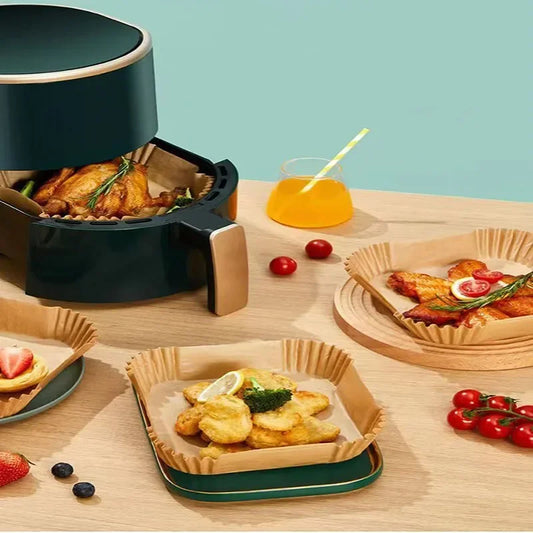 🍟🔥 50τμχ Air Fryer Grease Pads – Απόλυτη Καθαριότητα & Ευκολία στο Ψήσιμο! 🔥🍟 Απορροφητικά χαρτιά σιλικόνης για Air Fryer & Baking | Food Grade | Disposable