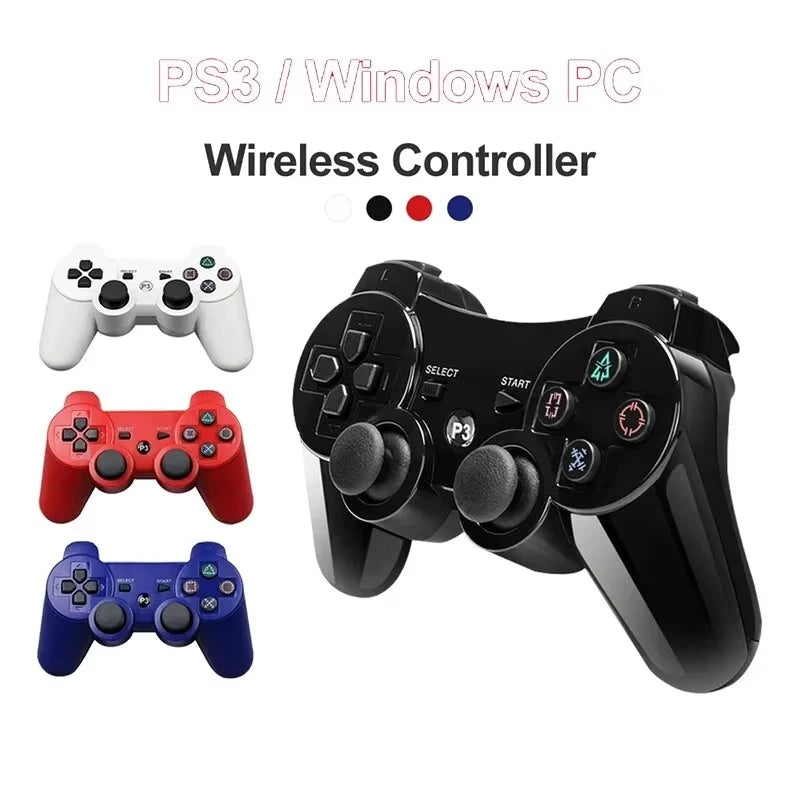 🎮 Bluetooth Ασύρματο Controller για PS3 & PC | Gamepad με Δόνηση, Επαναφορτιζόμενη Μπαταρία & Εργονομικό Σχεδιασμό