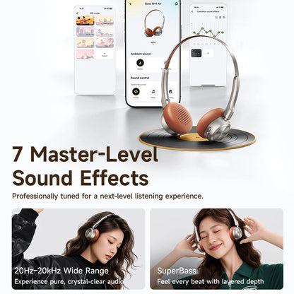 Baseus BH1 Air Wireless Headphones με Bluetooth 6.0, ENC Noise Cancellation & 80h Αυτονομία