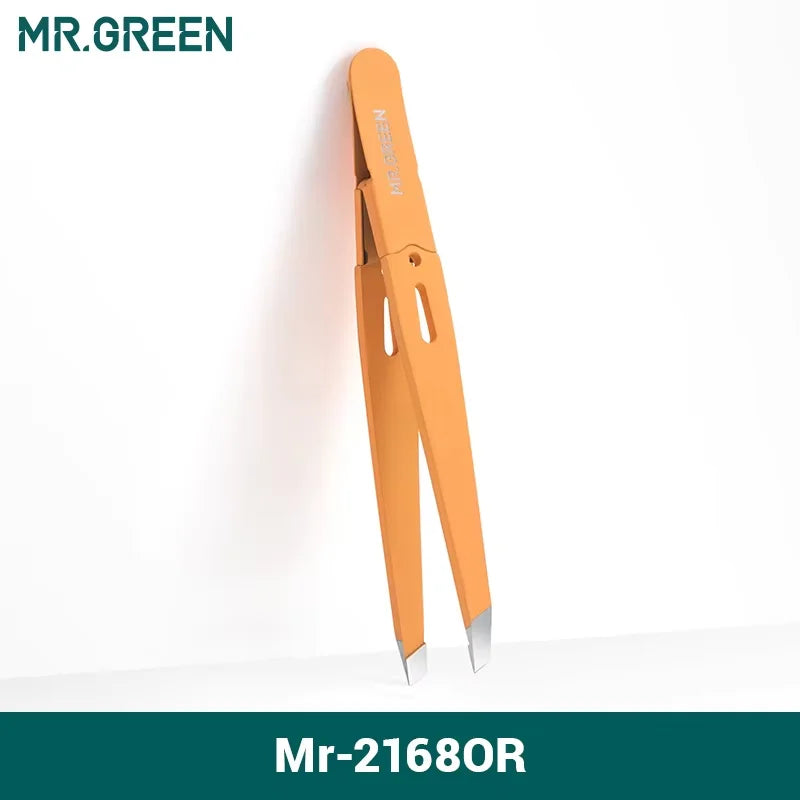 🌈 MR.GREEN Χρωματιστό Τσιμπιδάκι Φρυδιών – Ανοξείδωτο Ατσάλι, Ακριβής Αφαίρεση Τριχών, Beauty Tool
