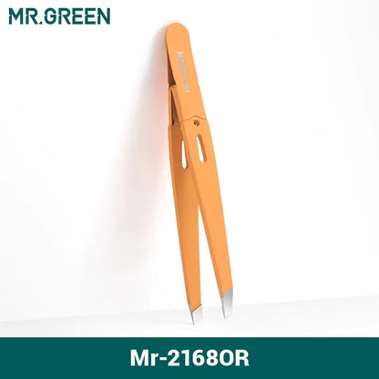 🌈 MR.GREEN Χρωματιστό Τσιμπιδάκι Φρυδιών – Ανοξείδωτο Ατσάλι, Ακριβής Αφαίρεση Τριχών, Beauty Tool