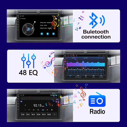 🚗🎶 BOSSCAR 2 Din Android 12 Car Multimedia Player – Οθόνη 7"/9"/10.1", 4G + 64G, GPS, CarPlay & Android Auto 📡✨