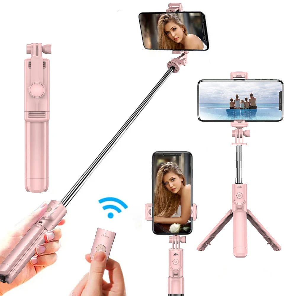🤳✨ Wireless Selfie Stick Tripod με Φως & Bluetooth Remote – Extendable 71cm