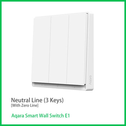 🔌✨ Aqara Smart Wall Switch E1 – Zigbee 3.0 WiFi Wireless Light Switch ✨🔌  Μοντέλο: QBKG38LM / QBKG39LM / QBKG40LM / QBKG41LM