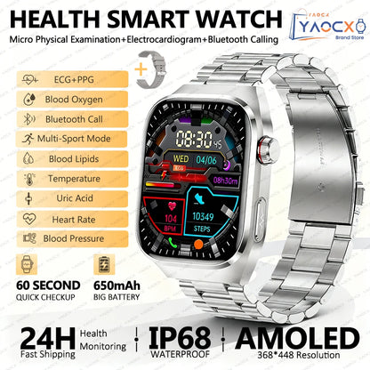 ⌚ AI Health Diagnosis Smart Watch – Advanced Health Analysis Watch with ECG + PPG & Calls