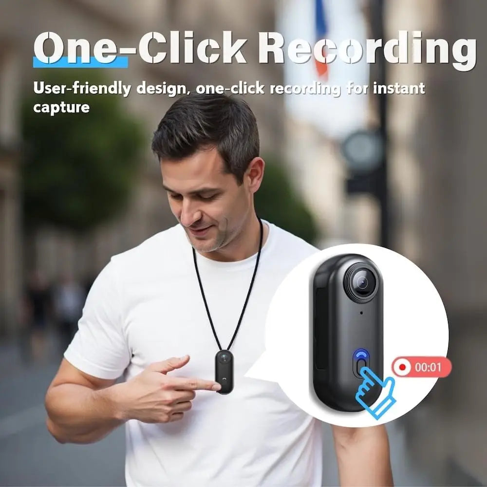 Mini Vlog / Action Camera 4K HD με Wi-Fi – Ultra Compact Body Cam για Sports, Travel & POV