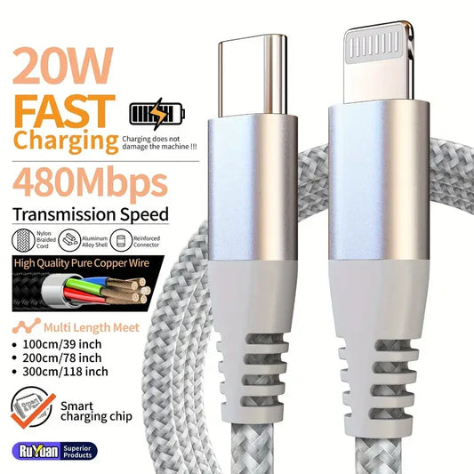 ⚡📱 LAIHONEN MFI Certified Cable – Type-C to Lightning Ταχεία Φόρτιση & Data Sync 🎯