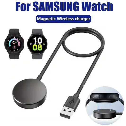 ⌚⚡ Portable USB Magnetic Wireless Charger – Φορτιστής για Samsung Galaxy Watch 8/7/6/5 Pro/4/3/Active 💡🔋