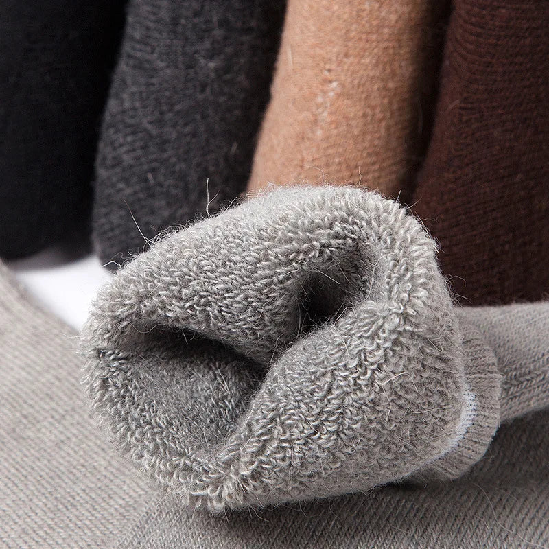 🧦Χειμερινές Κάλτσες Merino Wool – Extra Παχιές & Ζεστές για Άνδρες & Γυναίκες ❄️🔥