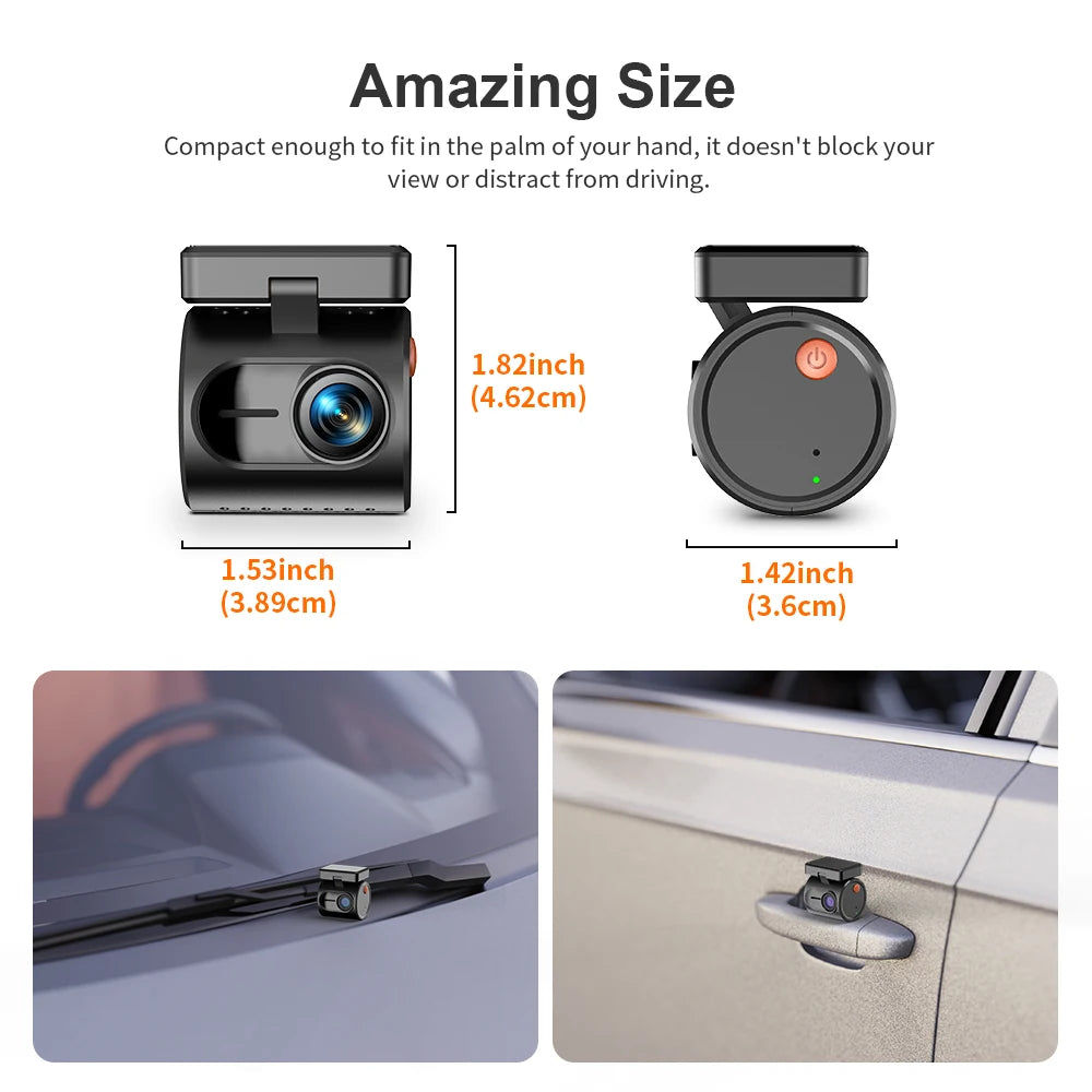 🚗📹 KAWA MINI 3 Gen2 Dash Cam – 2K WiFi Car Camera με Night Vision & Voice Control