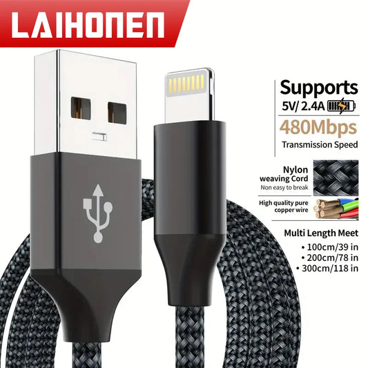 🔌📱 1τμχ MFi Certified Lightning Cable 10ft – Καλώδιο Φόρτισης & Συγχρονισμού για iPhone & iPad ⚡