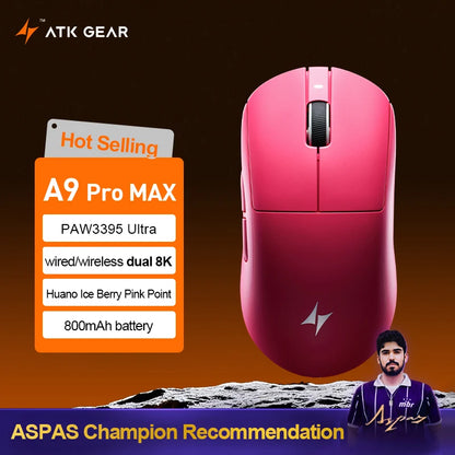 🐉⚡ ATK Dragonfly A9 / A9 Plus – Ultra Wireless Gaming Mouse με 8K Polling & PAW3395/3950