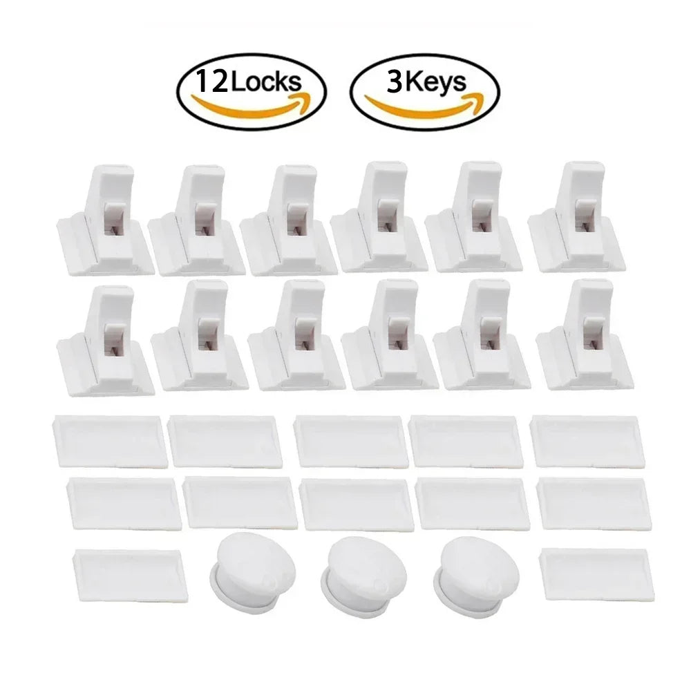 🍼🔒 Baby Proofing Magnetic Drawer Locks 🚀 (Χωρίς Τρυπάνι – Ασφάλεια για Παιδιά)