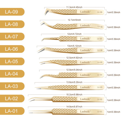 ✨ Lashtalk Precision Fiber Tip Tweezer – Premium Λαβίδα για Eyelash Extensions με Diamond Grip ✨