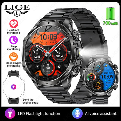 🔥 LIGE New Smart Watch 1.9” – Η Δύναμη στον Καρπό σου! 🔥