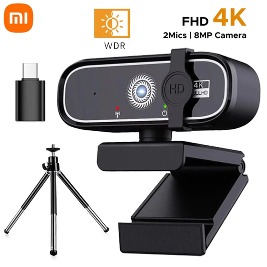 🎥✨ Xiaomi Q1 4K Webcam | 2K Autofocus USB Κάμερα με Μικρόφωνο | 1080P HD 📡 Για Βιντεοκλήσεις, Συνέδρια & Streaming (2025 Νέο)